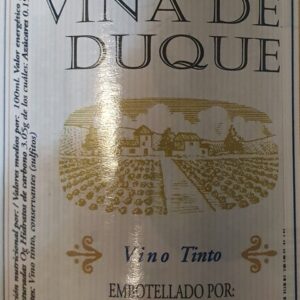 VINO TINTO CASTILLO DEL DUQUE CAJA/12 L
