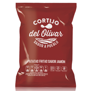 PATATAS CORTIJO JAMON 110 GR.8 UDS