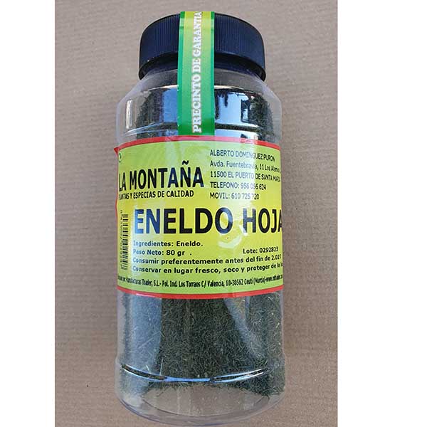 BOTE ENELDO EN HOJA 1 BOTE ENELDO EN HOJA