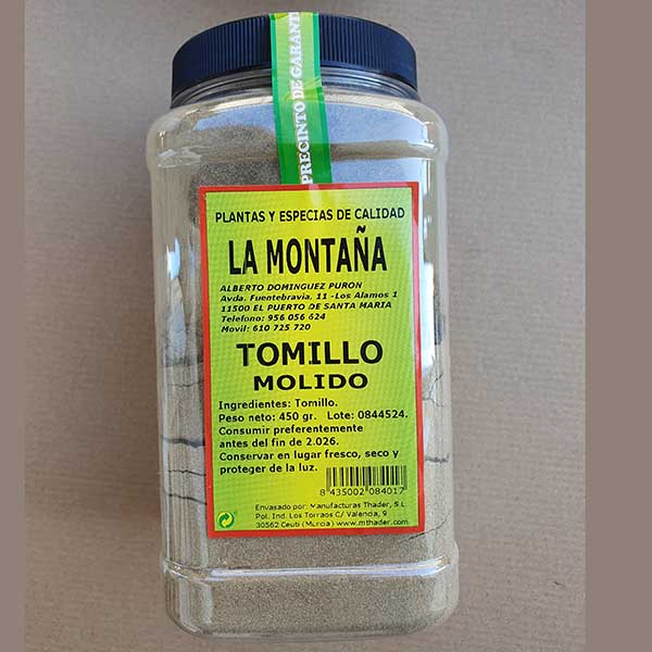 BOTE TOMILLO MOL. HOSTELERIA 1 BOTE TOMILLO MOL. HOSTELERIA