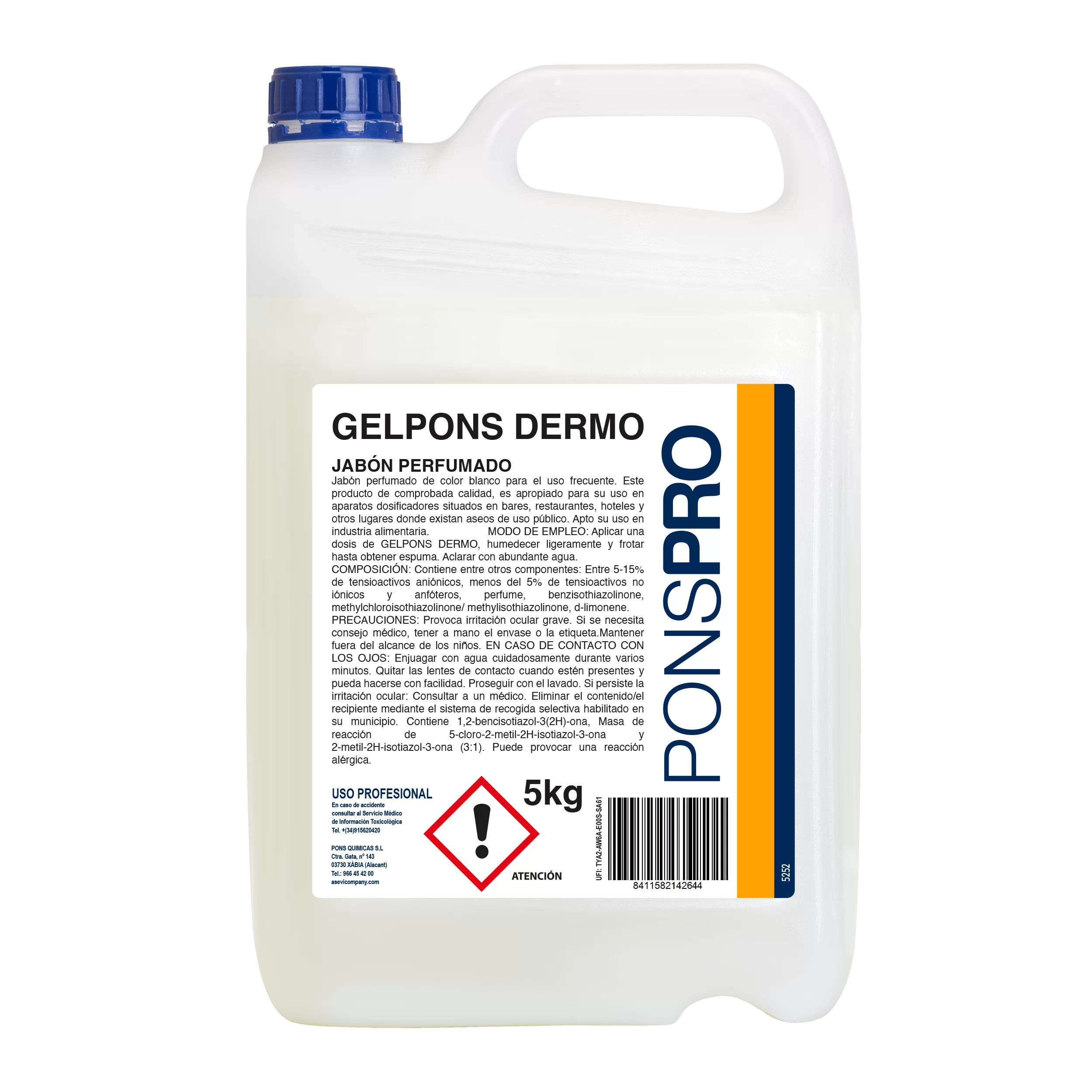 GELPONS DERMOPROTECTOR 5L 1 GELPONS DERMOPROTECTOR 5L